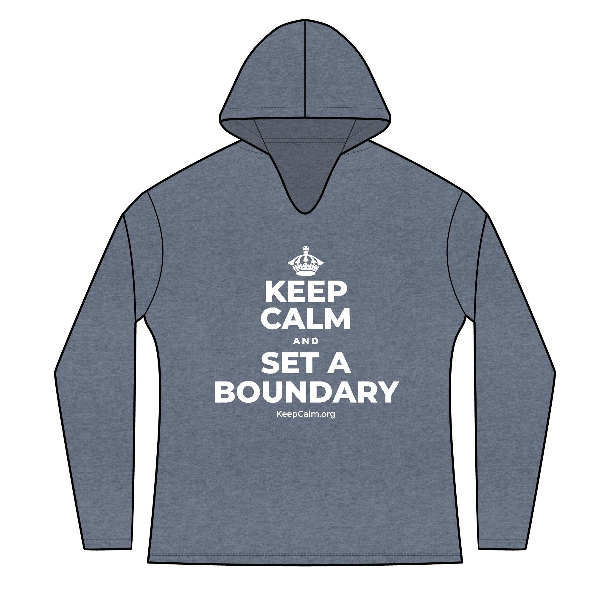 KEEP CALM AND SET A BOUNDARY Women's Long Sleeve Hoodie