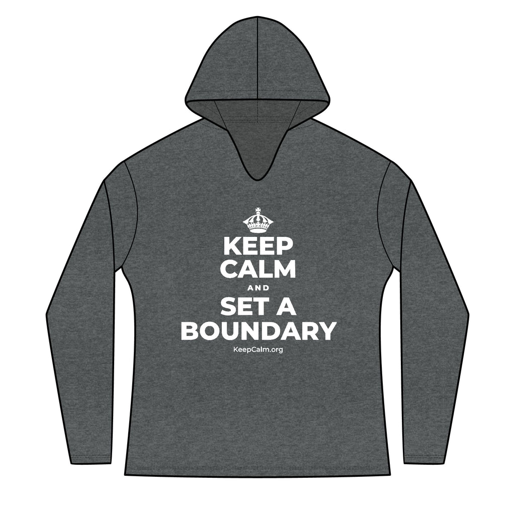 KEEP CALM AND SET A BOUNDARY Women's Long Sleeve Hoodie
