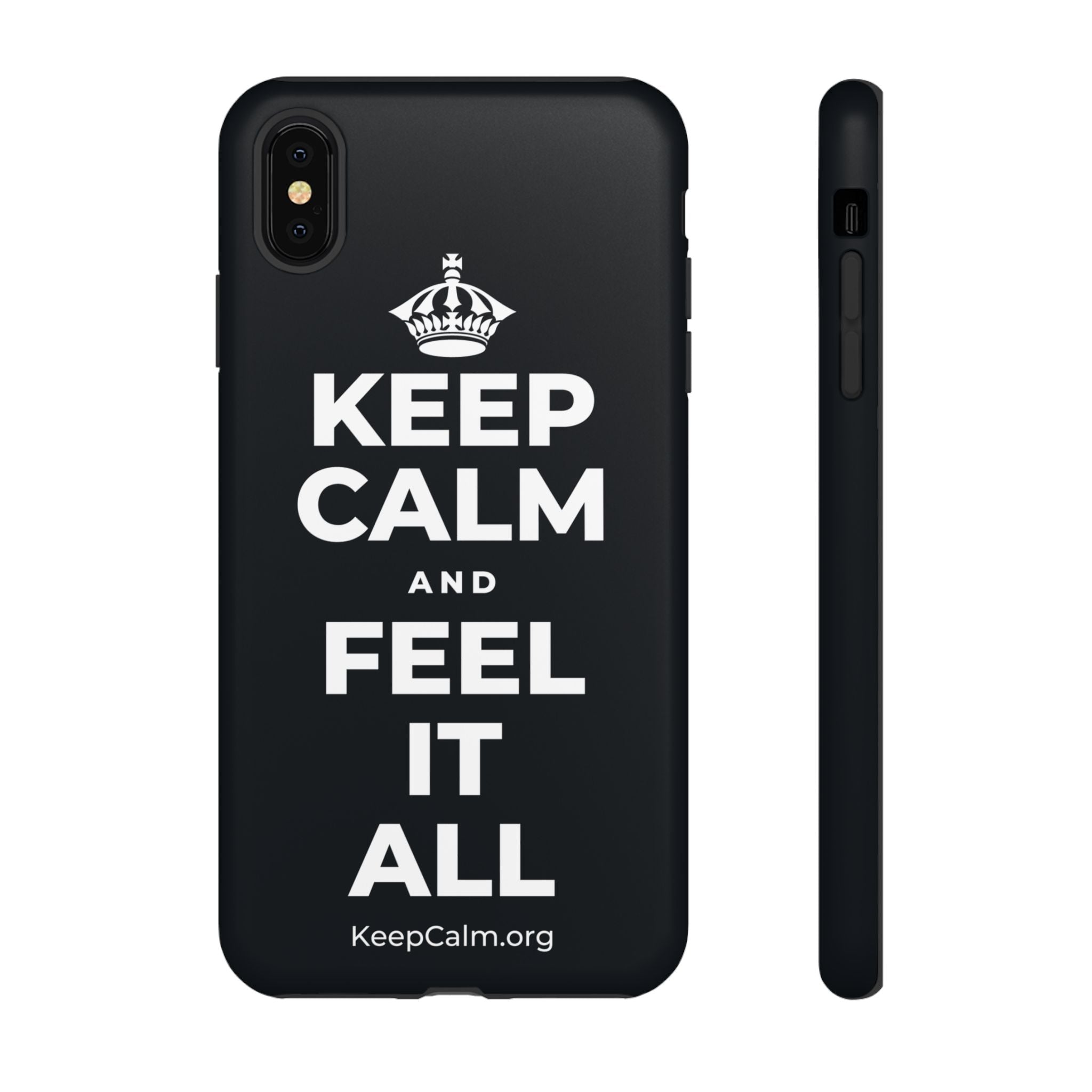 KEEP CALM AND FEEL IT ALL Phone Case (Dark)