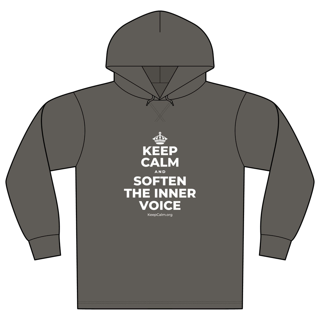 KEEP CALM AND SOFTEN THE INNER VOICE Organic Hoodie Tee