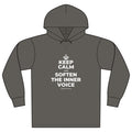 KEEP CALM AND SOFTEN THE INNER VOICE Organic Hoodie Tee