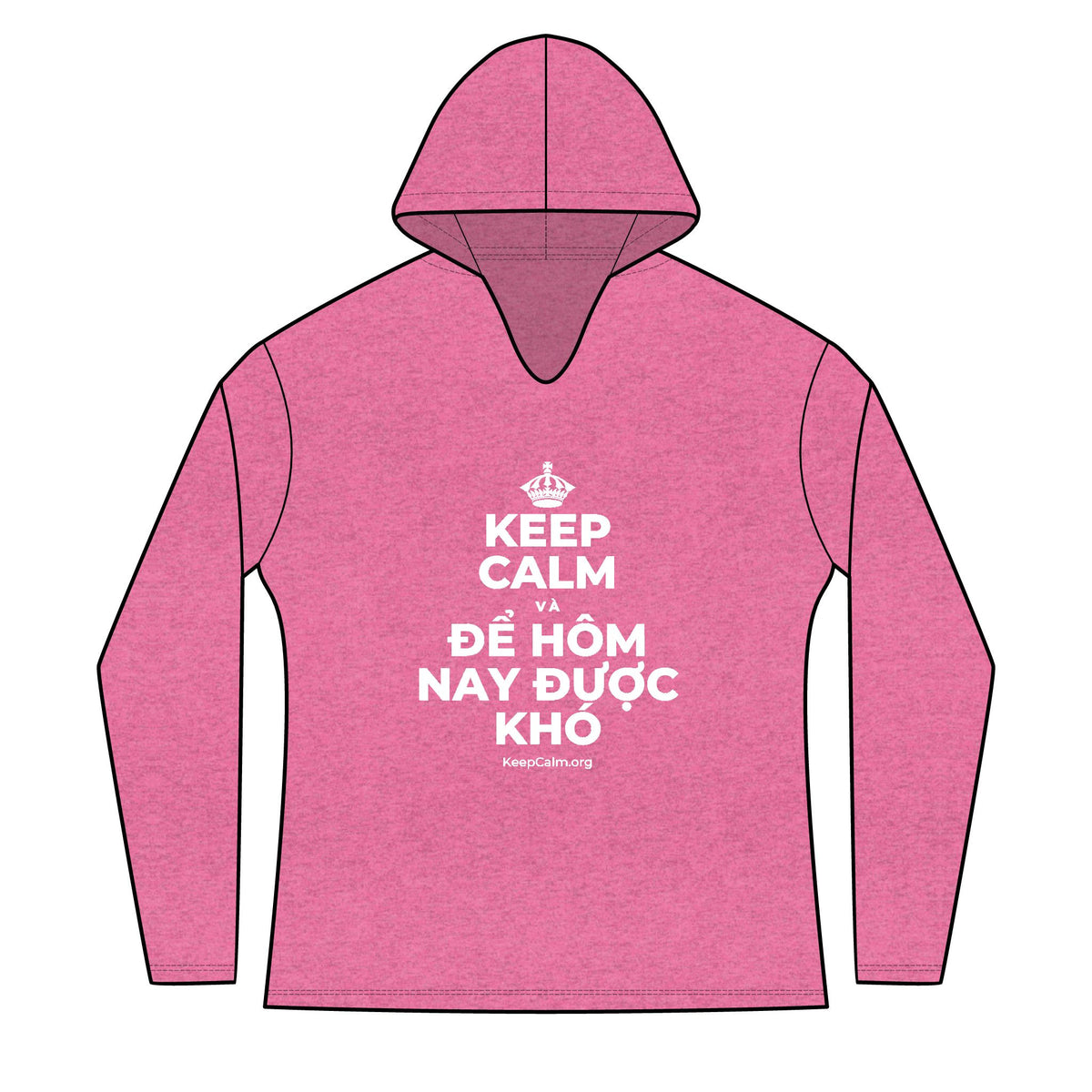 KEEP CALM VÀ ĐỂ HÔM NAY ĐƯỢC KHÓ Women's Long Sleeve Hoodie
