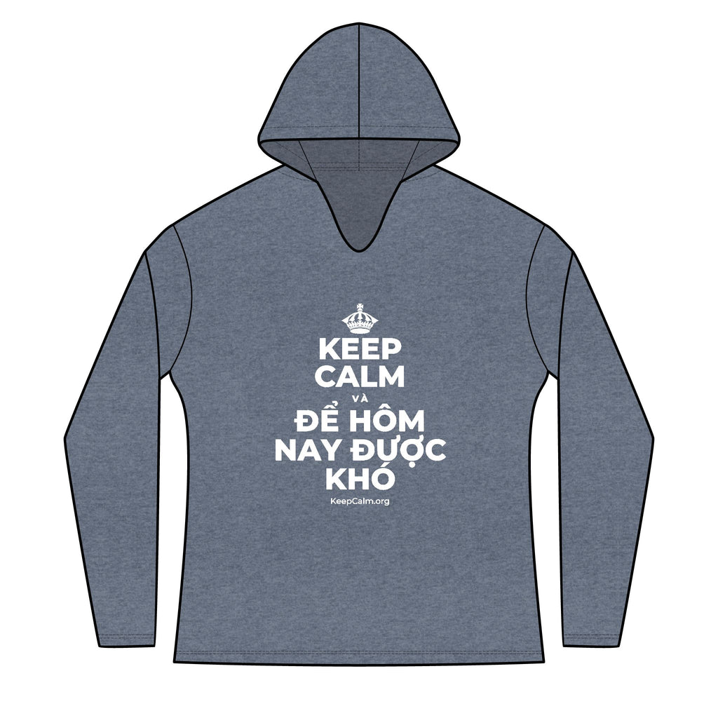 KEEP CALM VÀ ĐỂ HÔM NAY ĐƯỢC KHÓ Women's Long Sleeve Hoodie