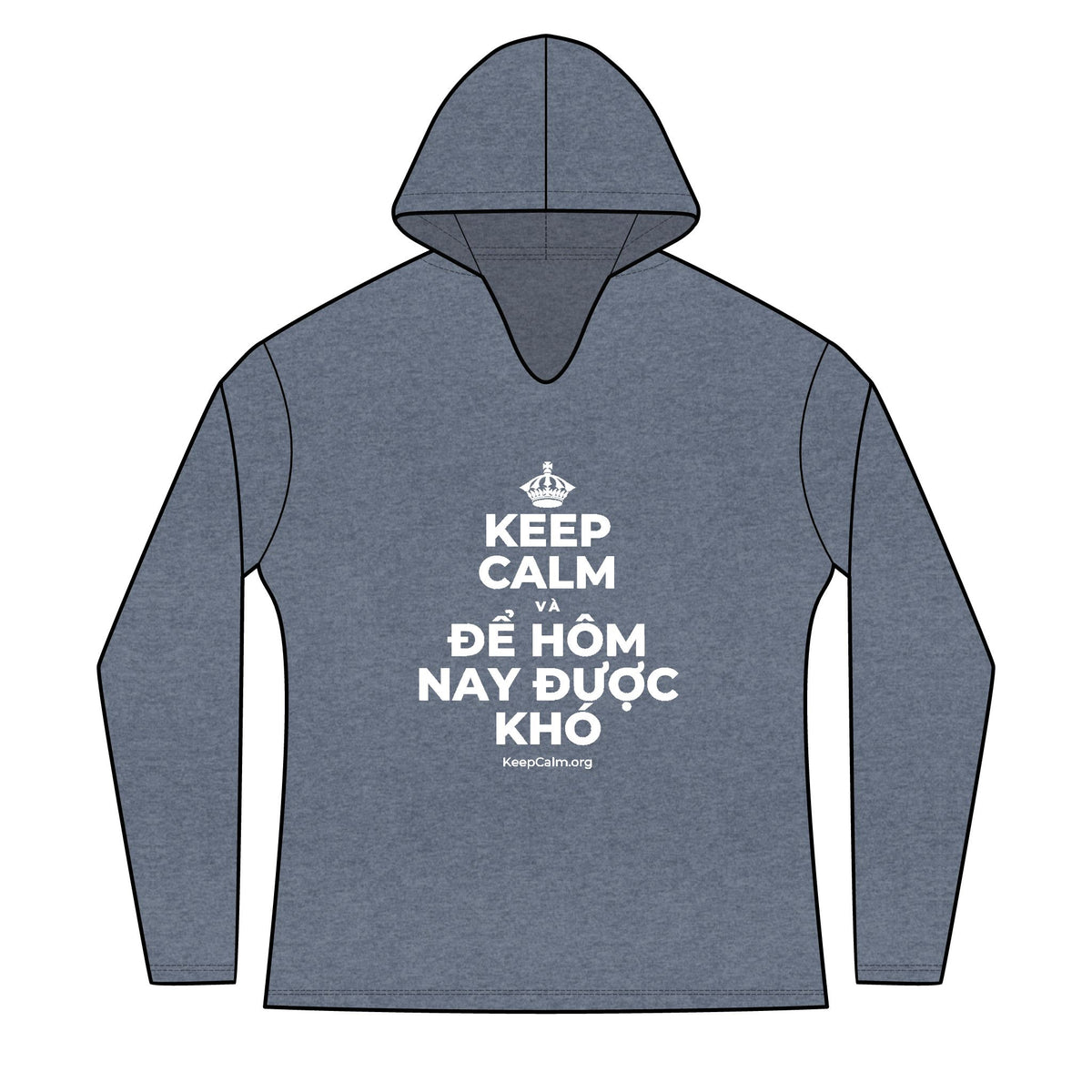 KEEP CALM VÀ ĐỂ HÔM NAY ĐƯỢC KHÓ Women's Long Sleeve Hoodie