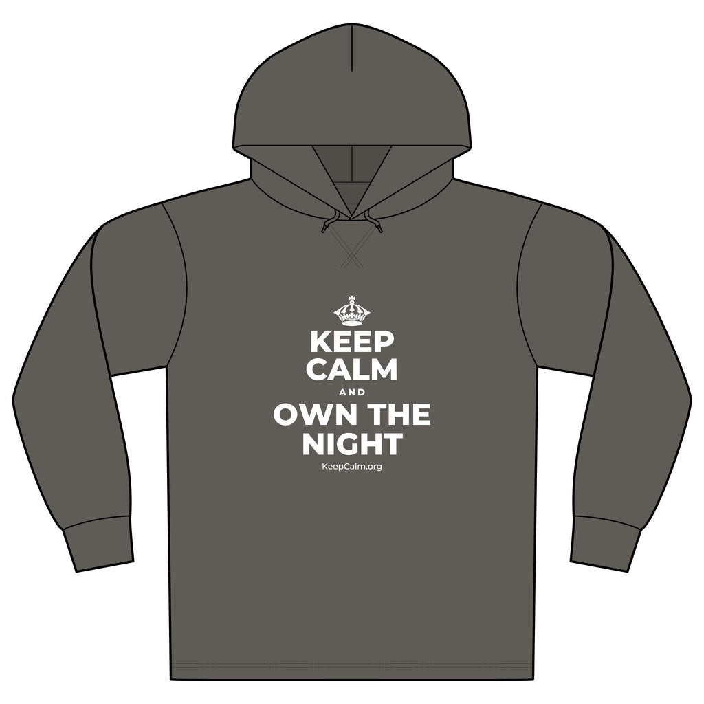 KEEP CALM AND OWN THE NIGHT Organic Hoodie Tee