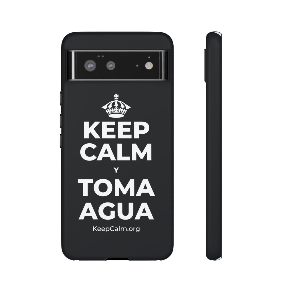 KEEP CALM Y TOMA AGUA Phone Case (Dark)
