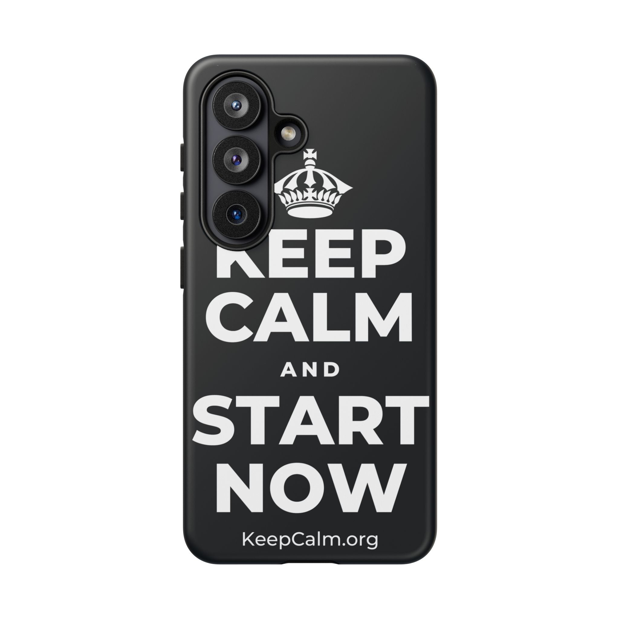 KEEP CALM AND START NOW Phone Case (Dark)