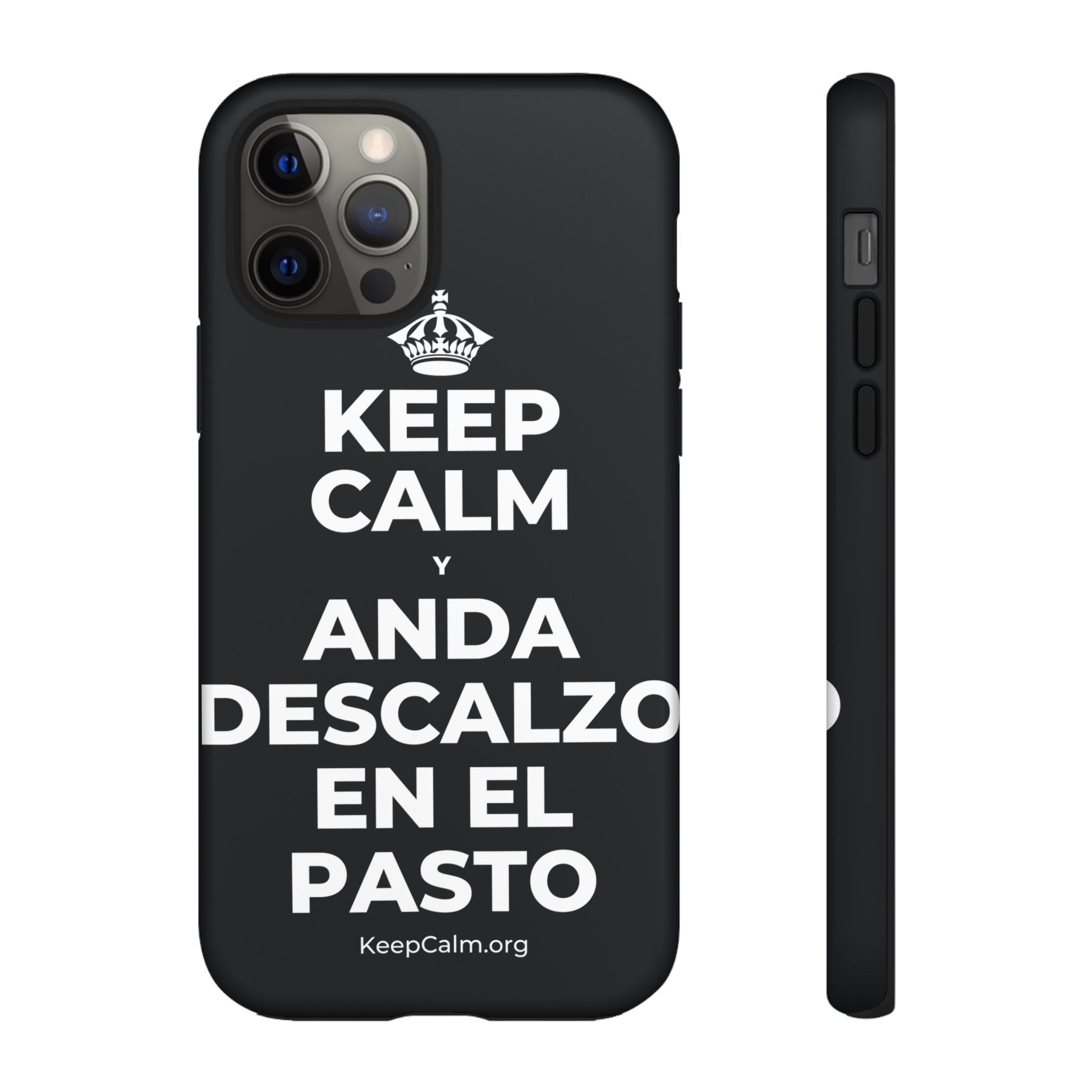 KEEP CALM Y ANDA DESCALZO EN EL PASTO Phone Case (Dark)