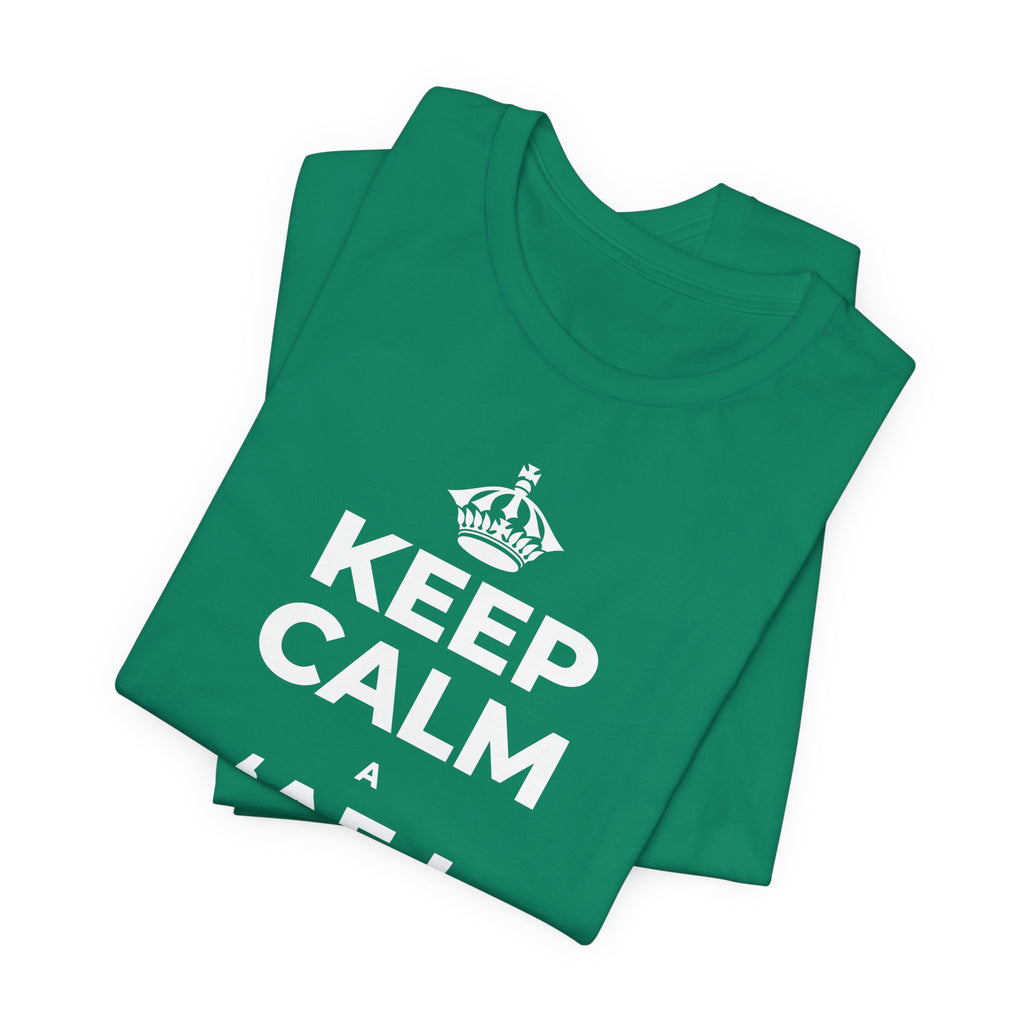 KEEP CALM A ʻAE I KAU LOHI T-Shirt (White–Asphalt)