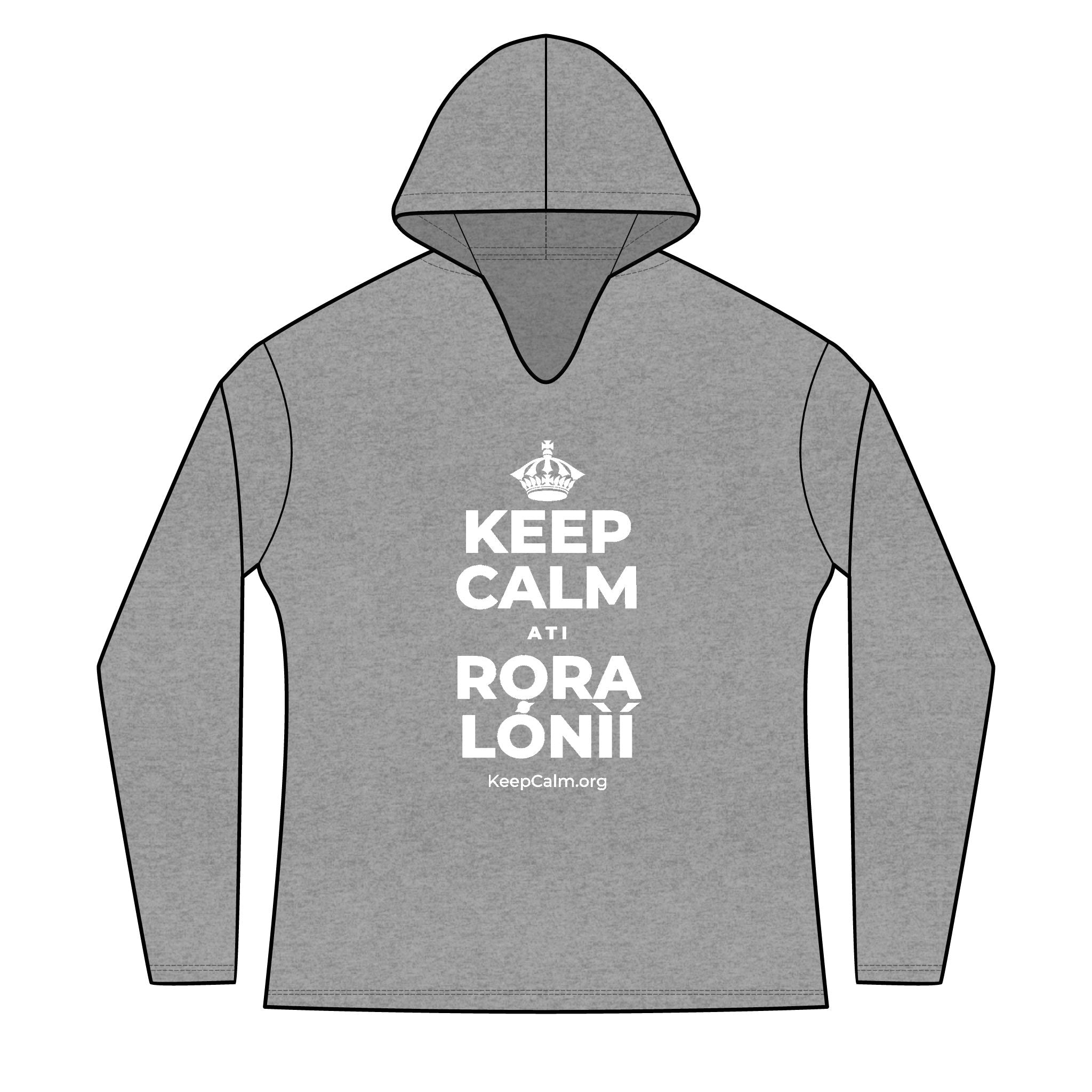 KEEP CALM ATI RỌRA LÓNÌÍ Women's Long Sleeve Hoodie
