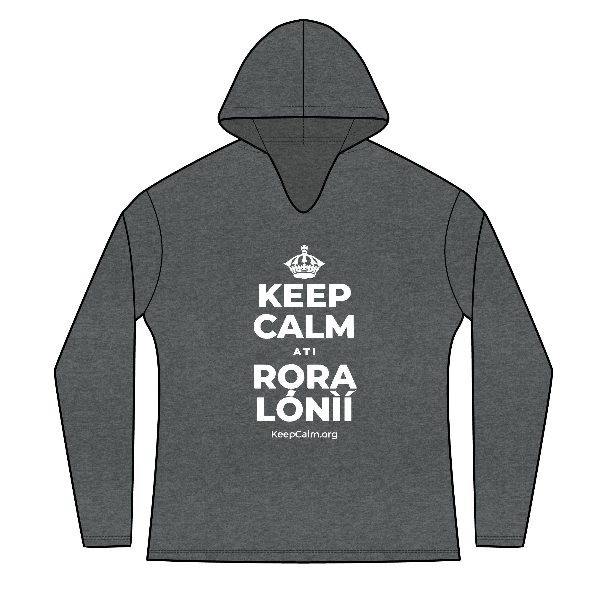 KEEP CALM ATI RỌRA LÓNÌÍ Women's Long Sleeve Hoodie