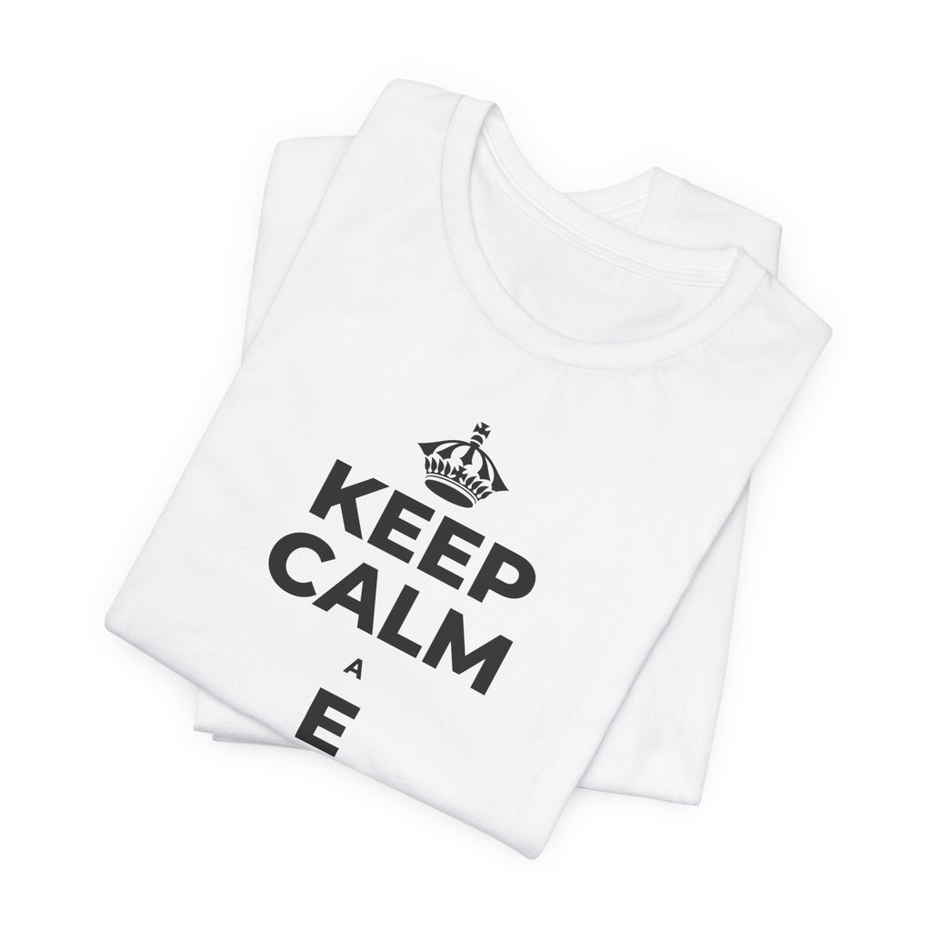 KEEP CALM A E AKAHAI, I NĀ WĀ A PAU T-Shirt (White–Asphalt)