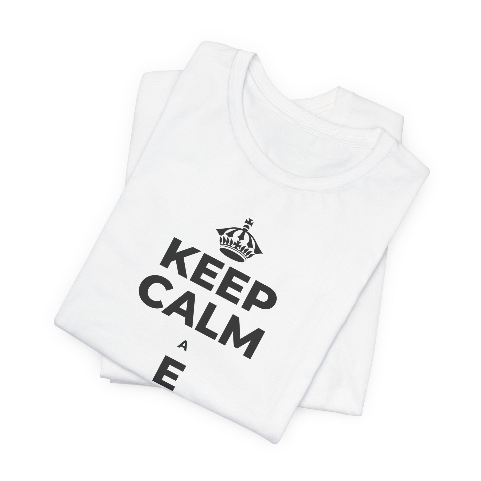 KEEP CALM A E AKAHAI, I NĀ WĀ A PAU T-Shirt (White–Asphalt)