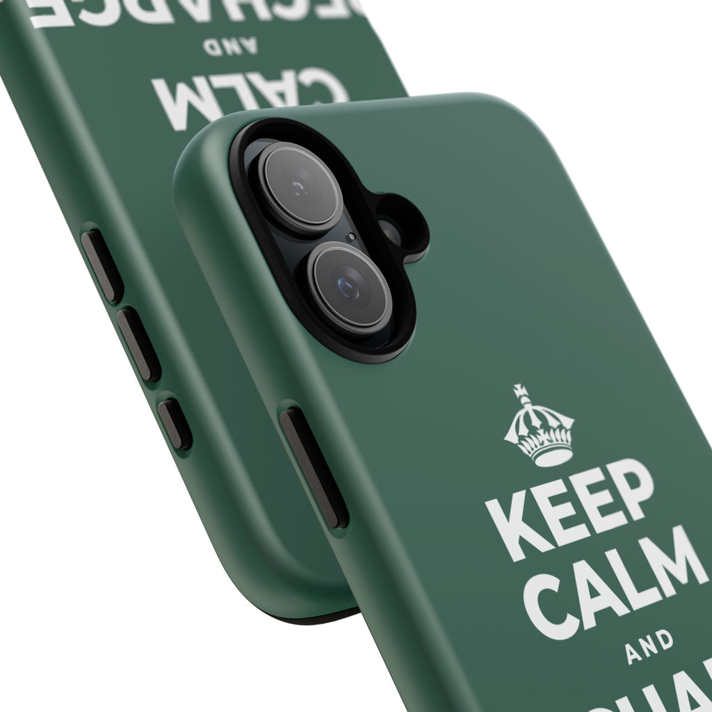 KEEP CALM AND RECHARGE, NO GUILT Phone Case