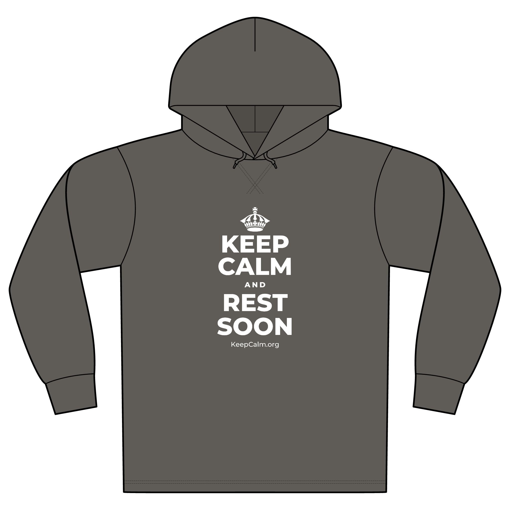 KEEP CALM AND REST SOON Organic Hoodie Tee