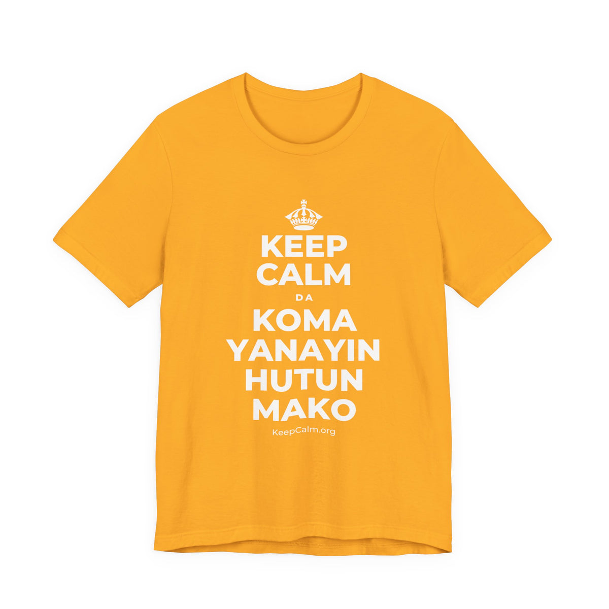 KEEP CALM DA KOMA YANAYIN HUTUN MAKO T-Shirt (Baby Blue–Silver)