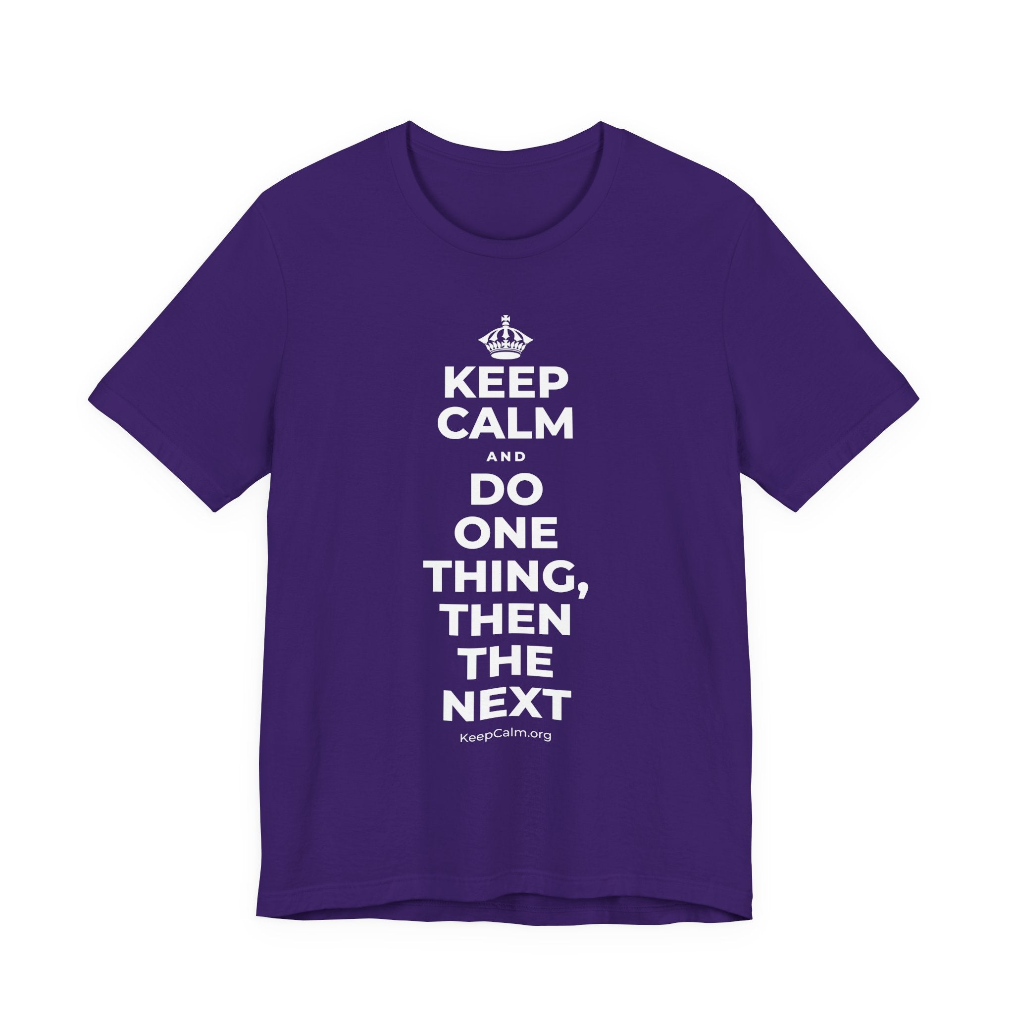 KEEP CALM AND DO ONE THING, THEN THE NEXT T-Shirt (Soft Cream–Heather Mauve)