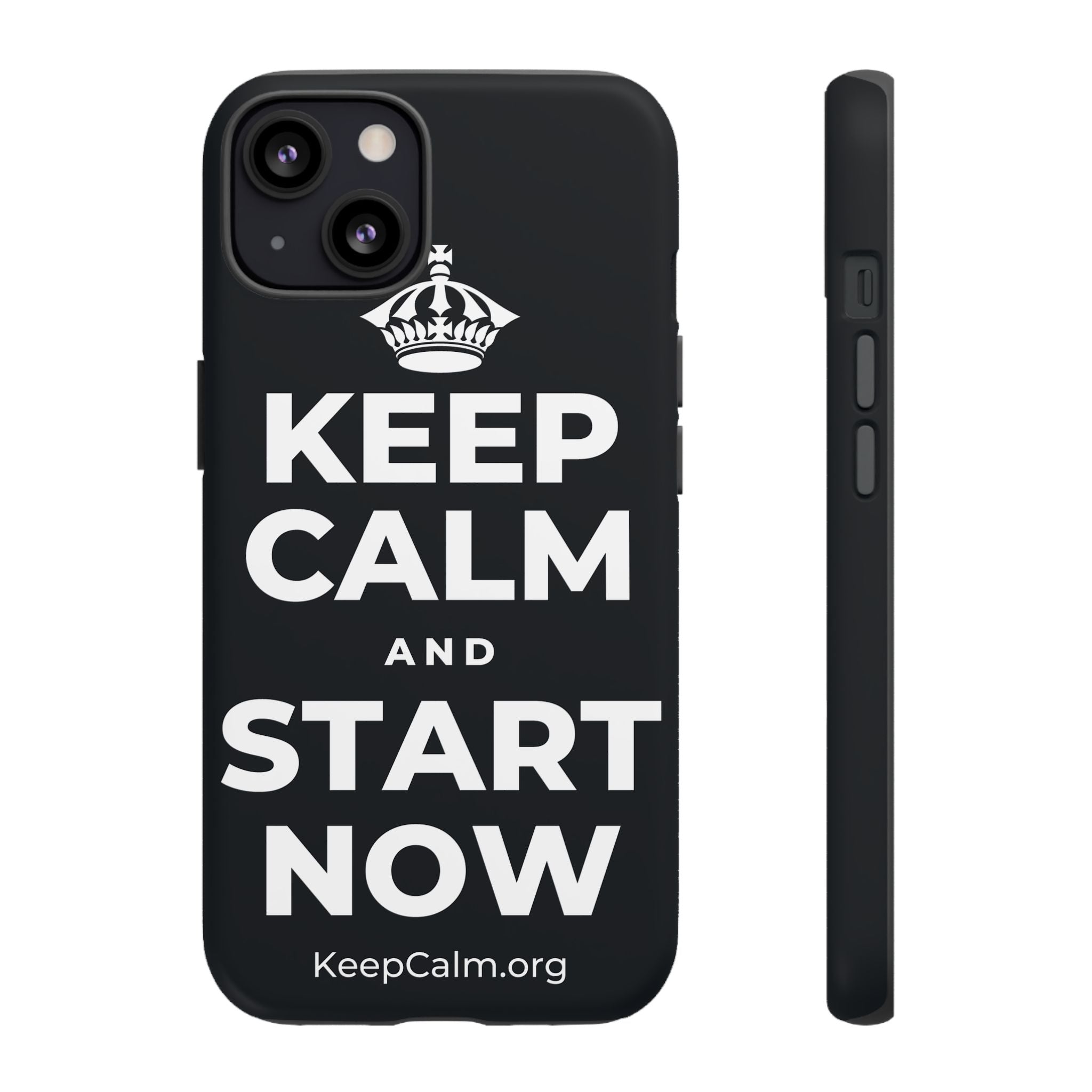 KEEP CALM AND START NOW Phone Case (Dark)