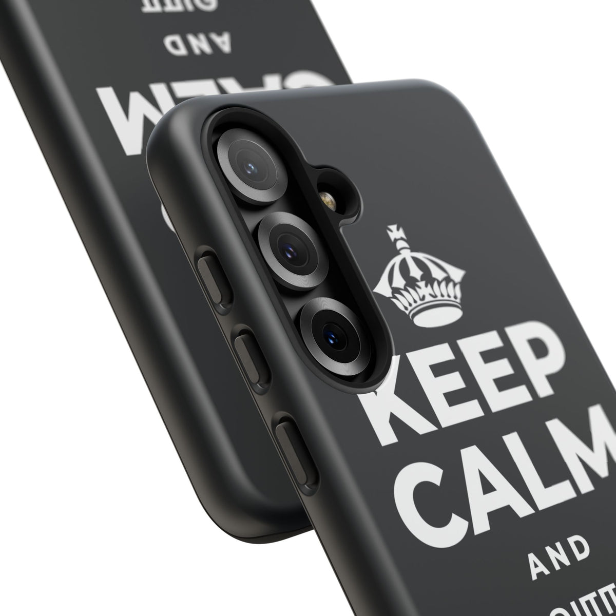 KEEP CALM AND வார இறுதிக்குள் மெதுவாக இறங்குங்கள் Phone Case (Dark)