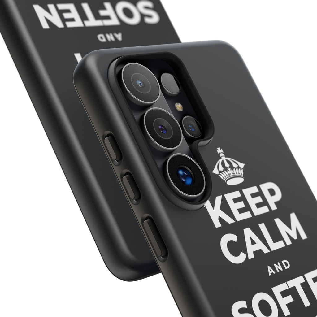KEEP CALM AND SOFTEN THE INNER VOICE Phone Case (Dark)