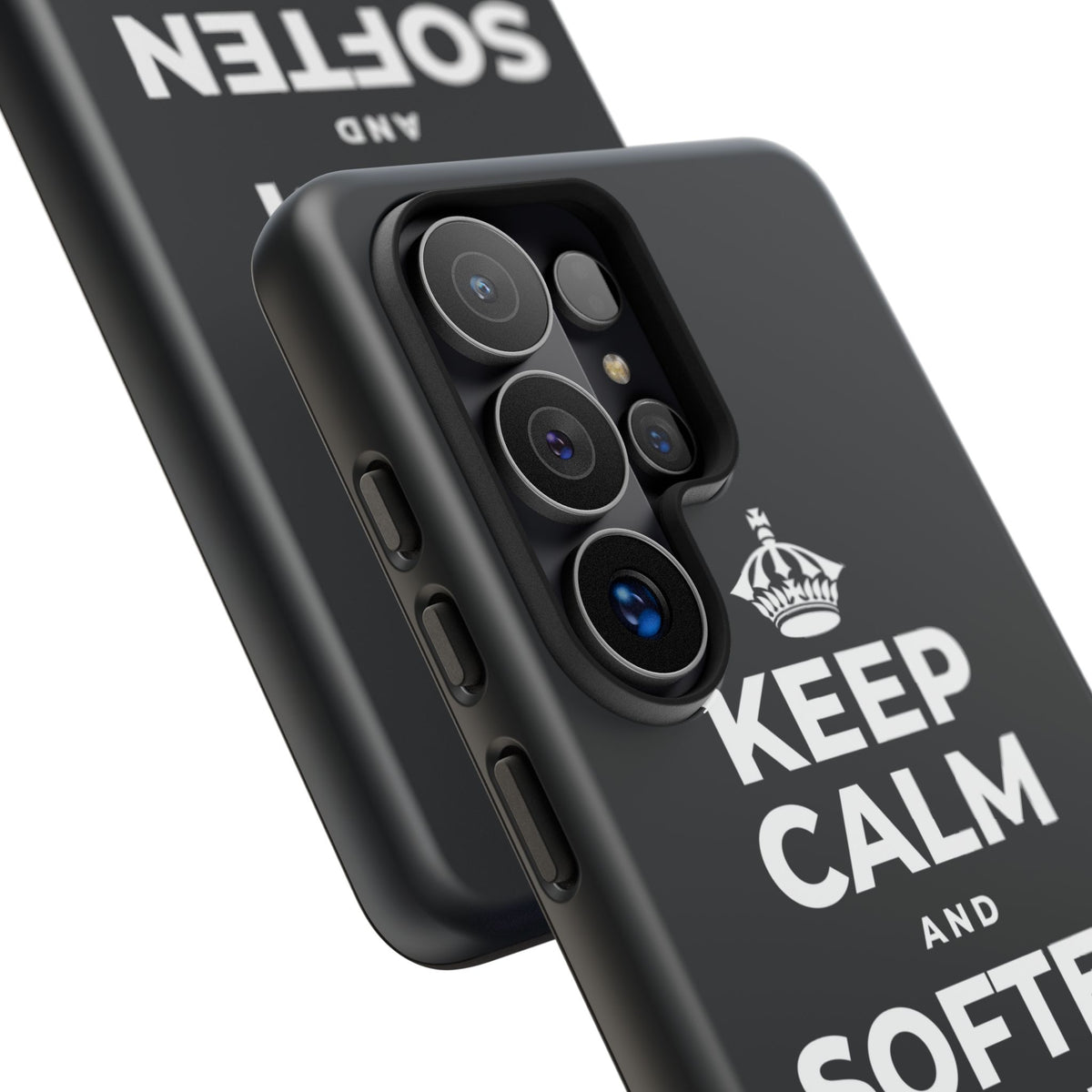 KEEP CALM AND SOFTEN THE INNER VOICE Phone Case (Dark)