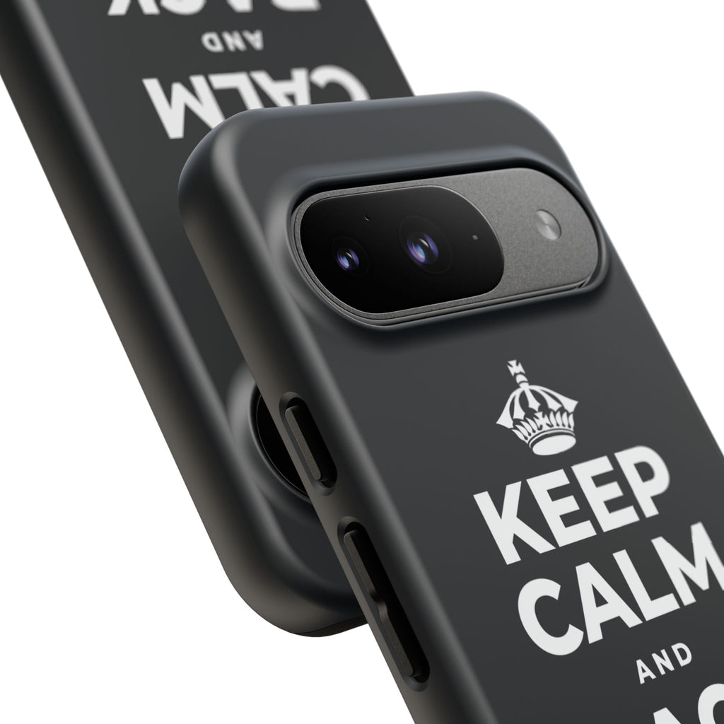 KEEP CALM AND BACK YOURSELF Phone Case (Dark)
