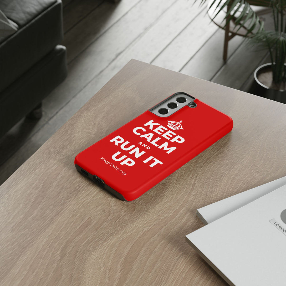 KEEP CALM AND RUN IT UP Phone Case