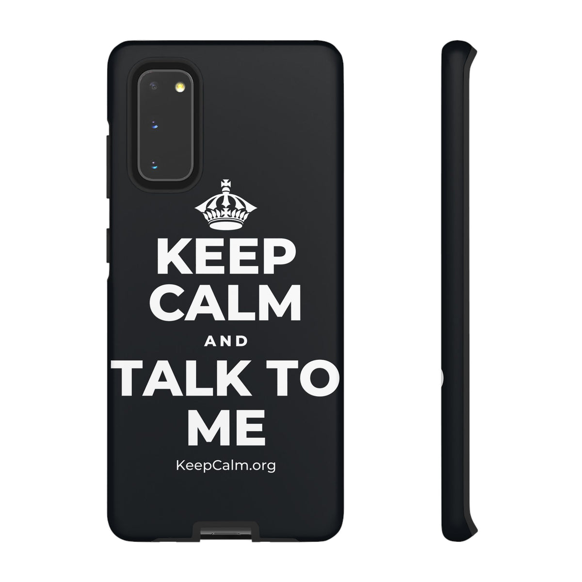 KEEP CALM AND TALK TO ME Phone Case (Dark)