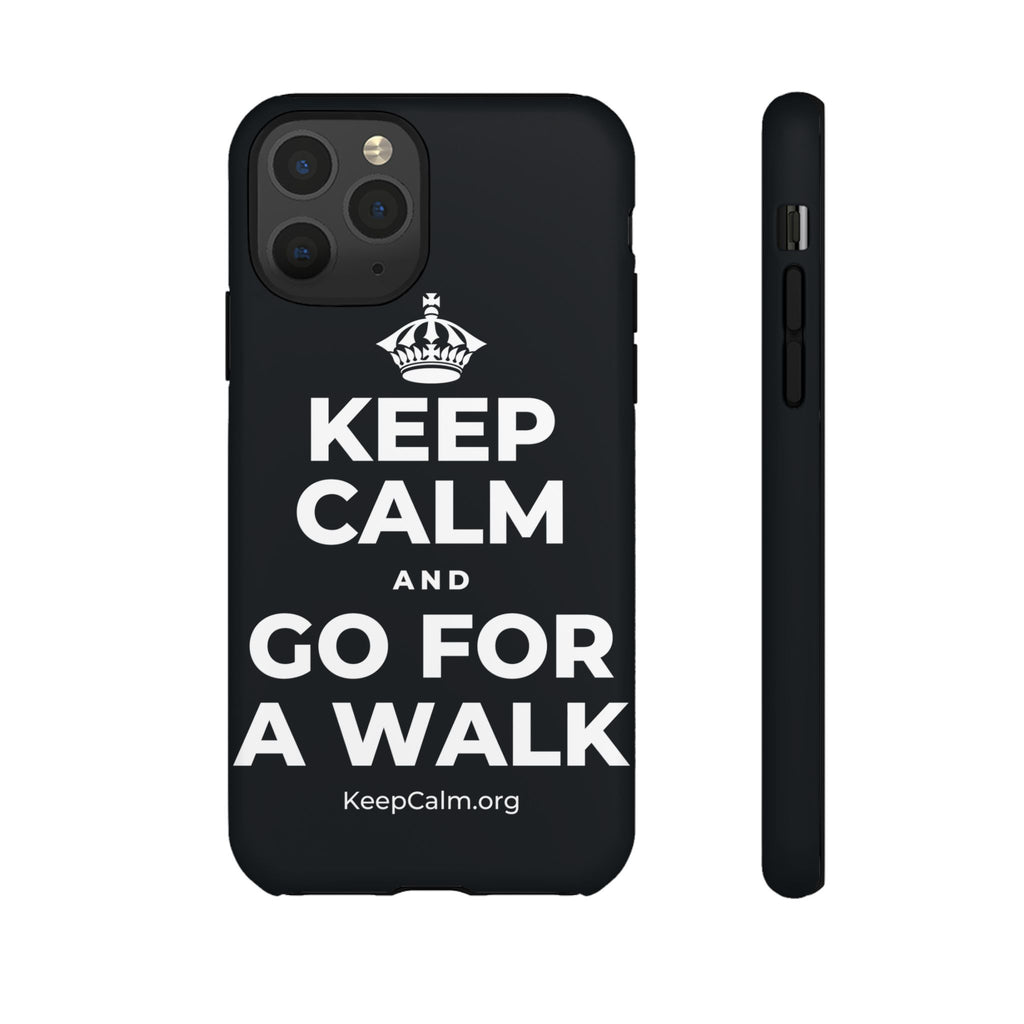 KEEP CALM AND GO FOR A WALK Phone Case (Dark)