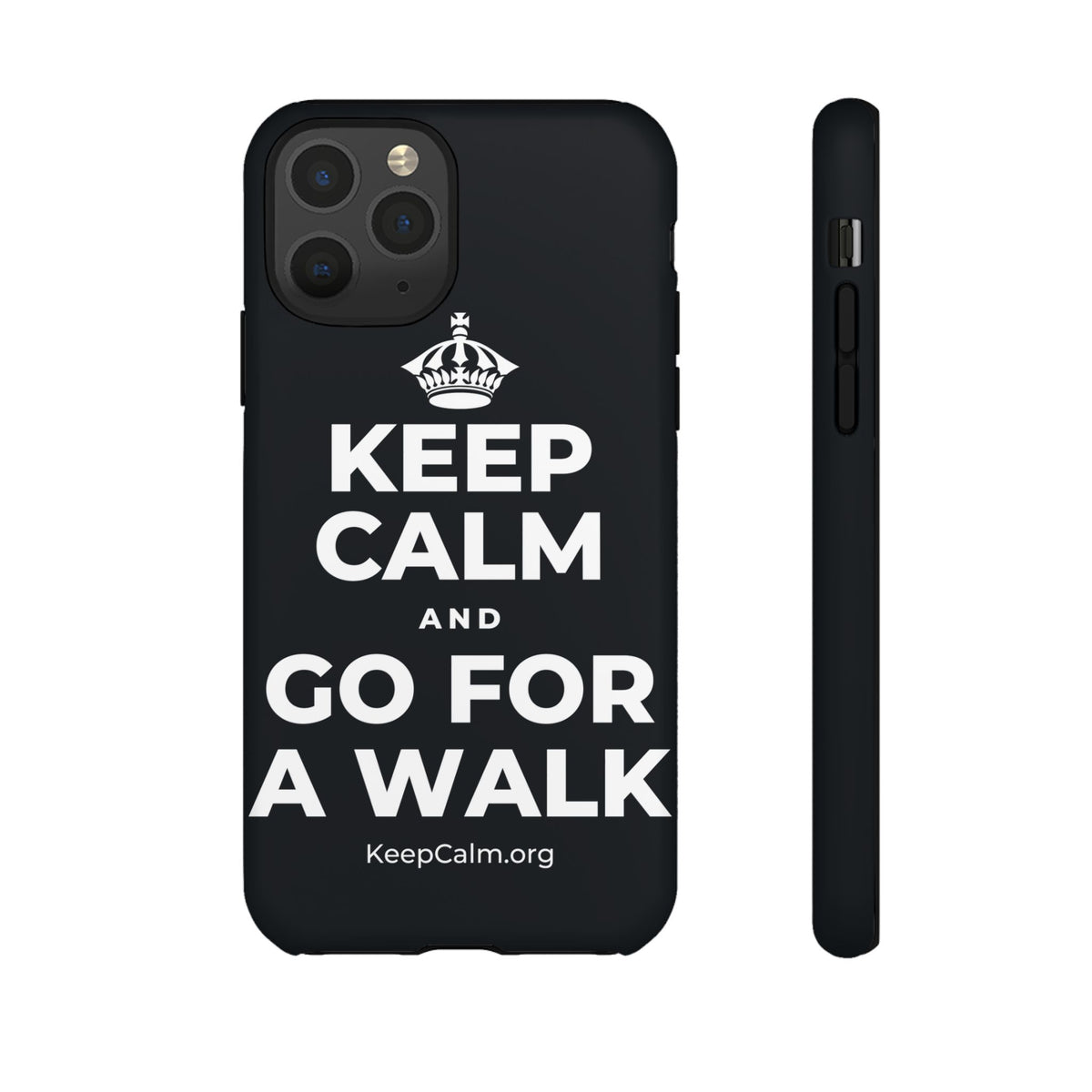 KEEP CALM AND GO FOR A WALK Phone Case (Dark)