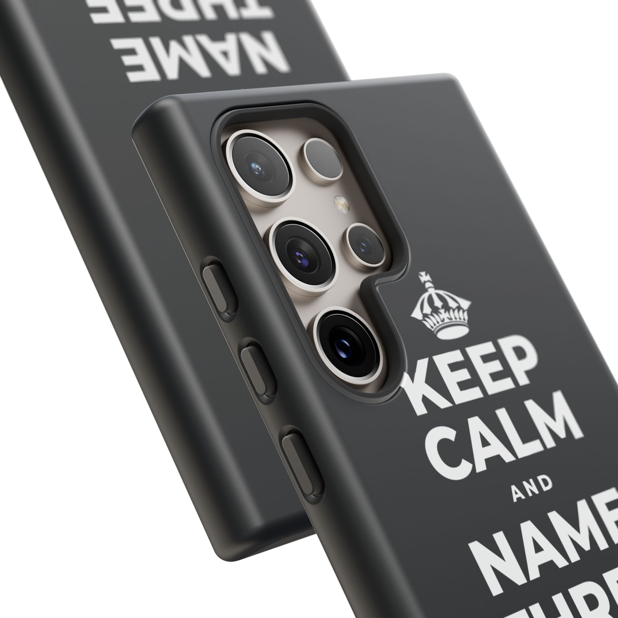 KEEP CALM AND NAME THREE GOOD THINGS Phone Case (Dark)