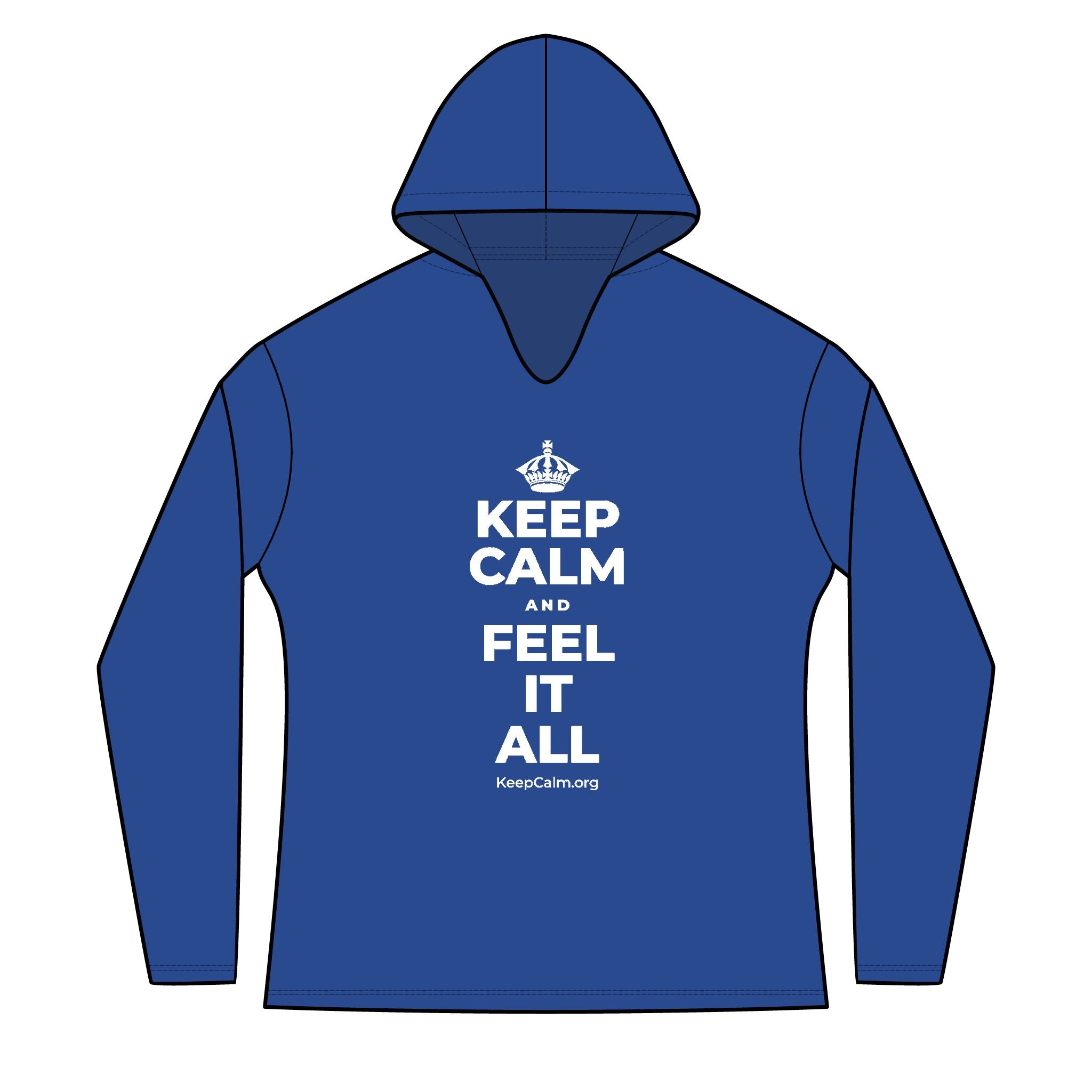 KEEP CALM AND FEEL IT ALL Women's Long Sleeve Hoodie