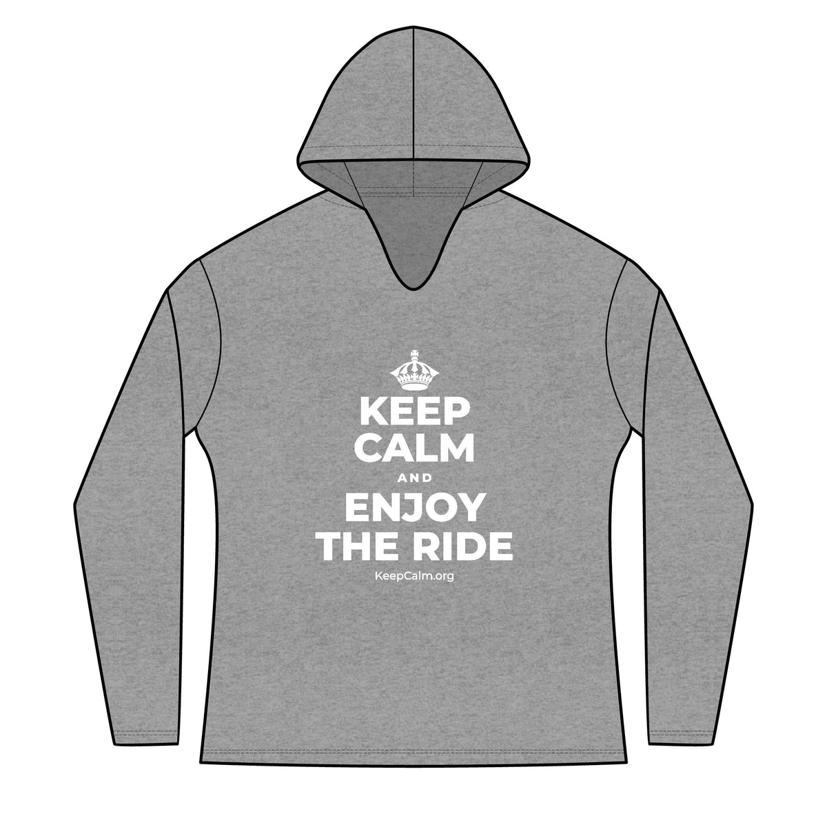 KEEP CALM AND ENJOY THE RIDE Women's Long Sleeve Hoodie