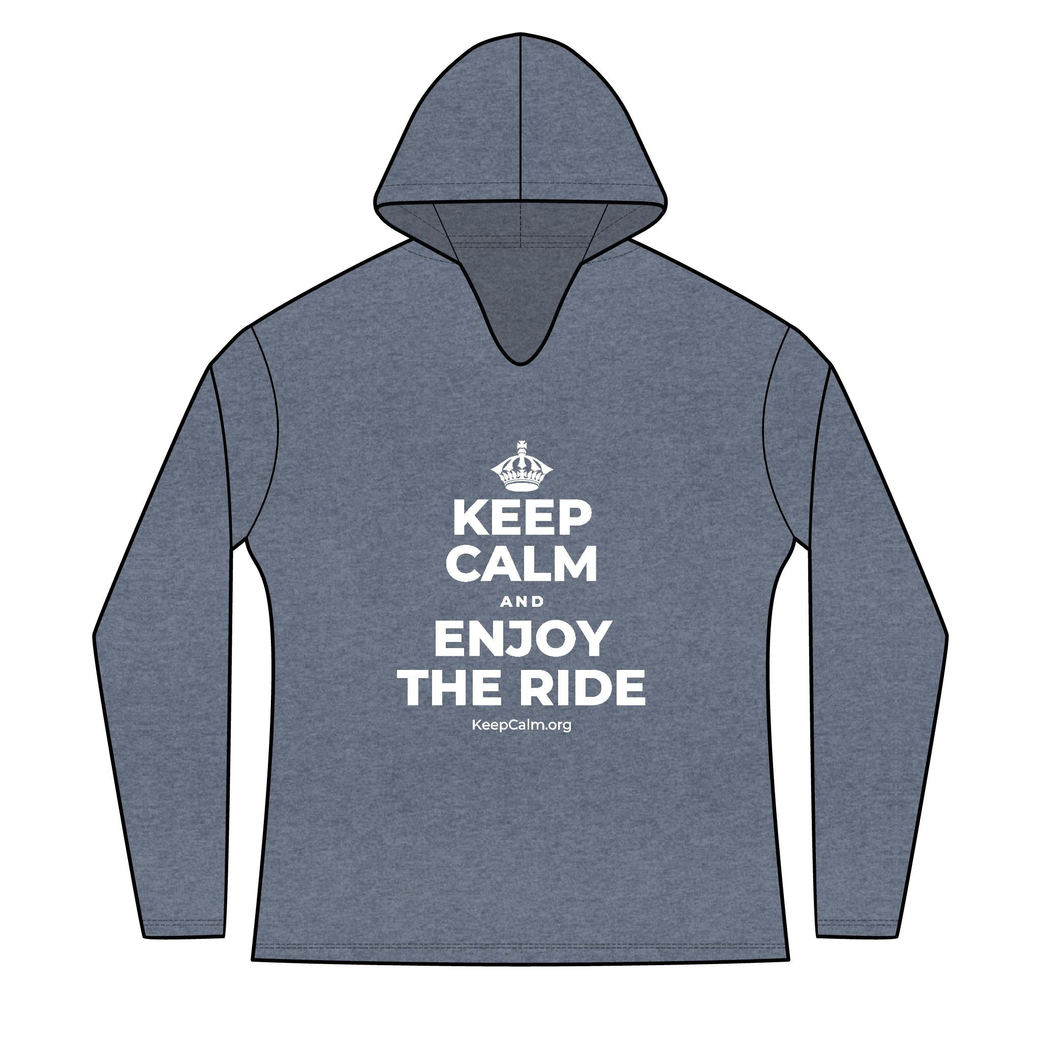 KEEP CALM AND ENJOY THE RIDE Women's Long Sleeve Hoodie