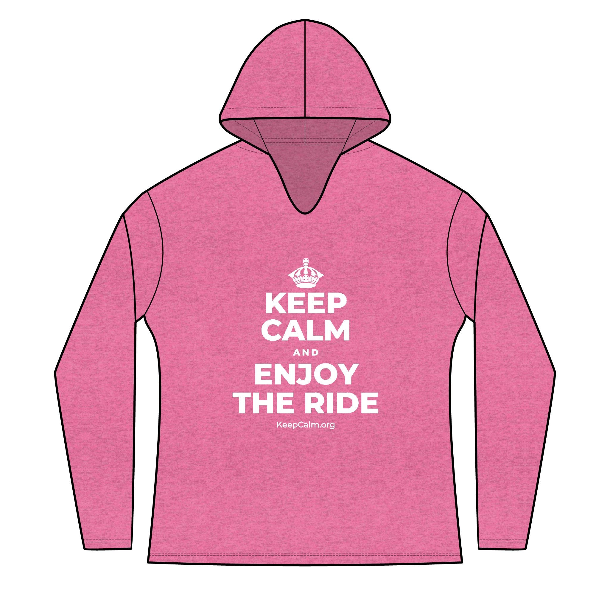 KEEP CALM AND ENJOY THE RIDE Women's Long Sleeve Hoodie