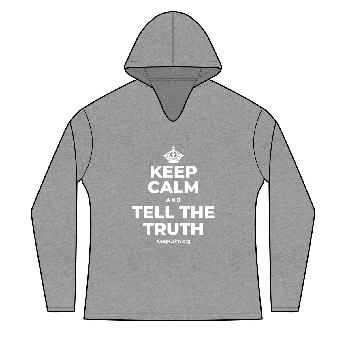 KEEP CALM AND TELL THE TRUTH Women's Long Sleeve Hoodie
