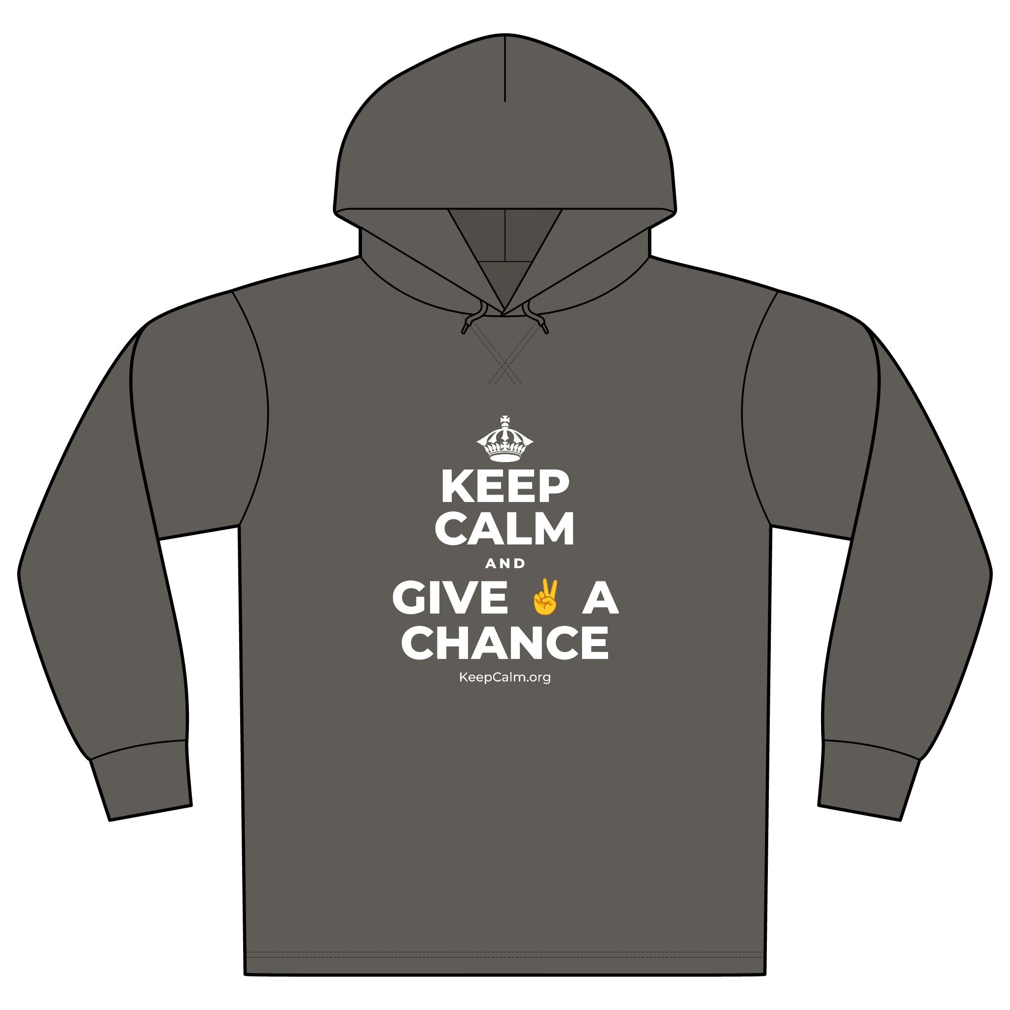 KEEP CALM AND GIVE ✌️ A CHANCE Organic Hoodie Tee