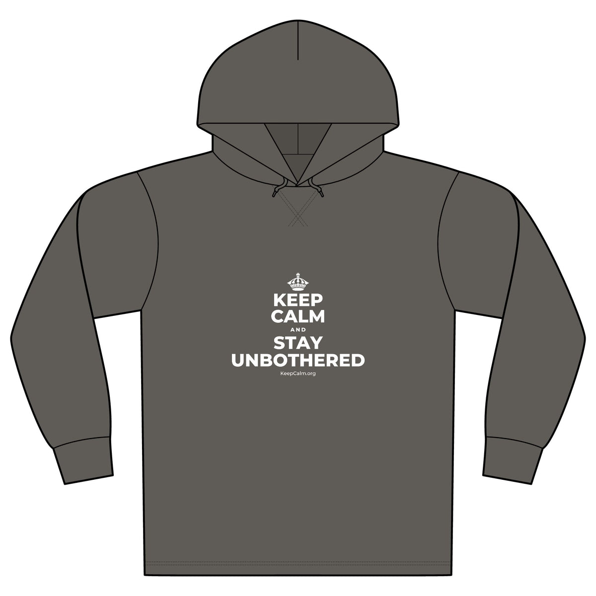 KEEP CALM AND STAY UNBOTHERED Organic Hoodie Tee