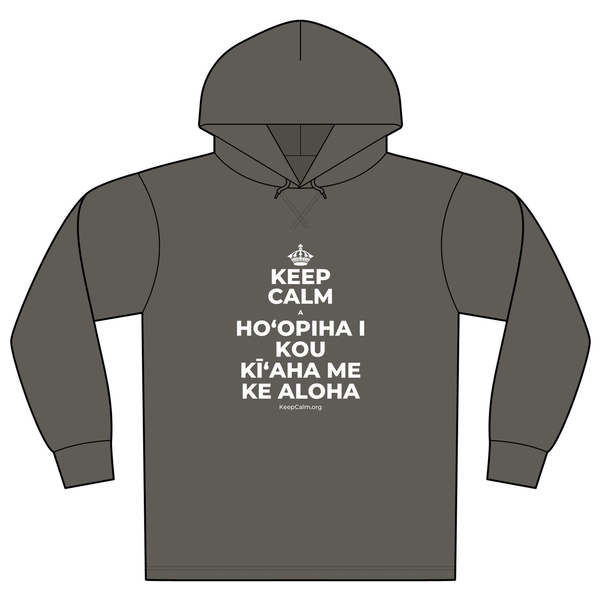 KEEP CALM A HOʻOPIHA I KOU KĪʻAHA ME KE ALOHA Organic Hoodie Tee