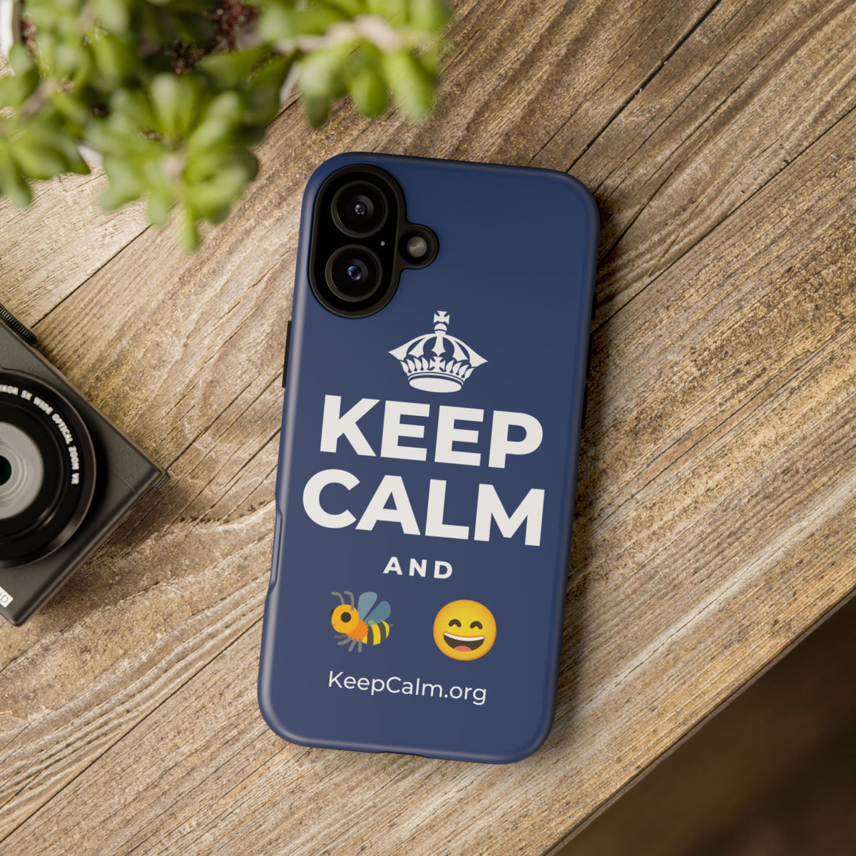 KEEP CALM AND 🐝 😄 Phone Case