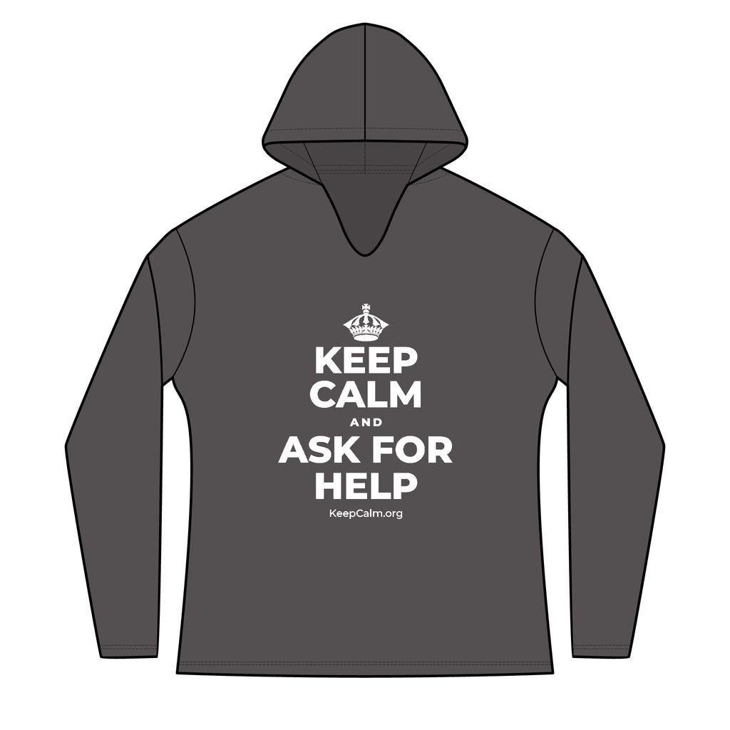 KEEP CALM AND ASK FOR HELP Women's Long Sleeve Hoodie