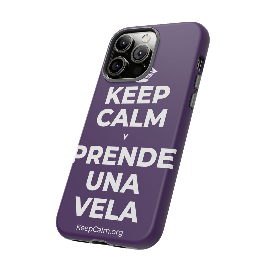 KEEP CALM Y PRENDE UNA VELA Phone Case