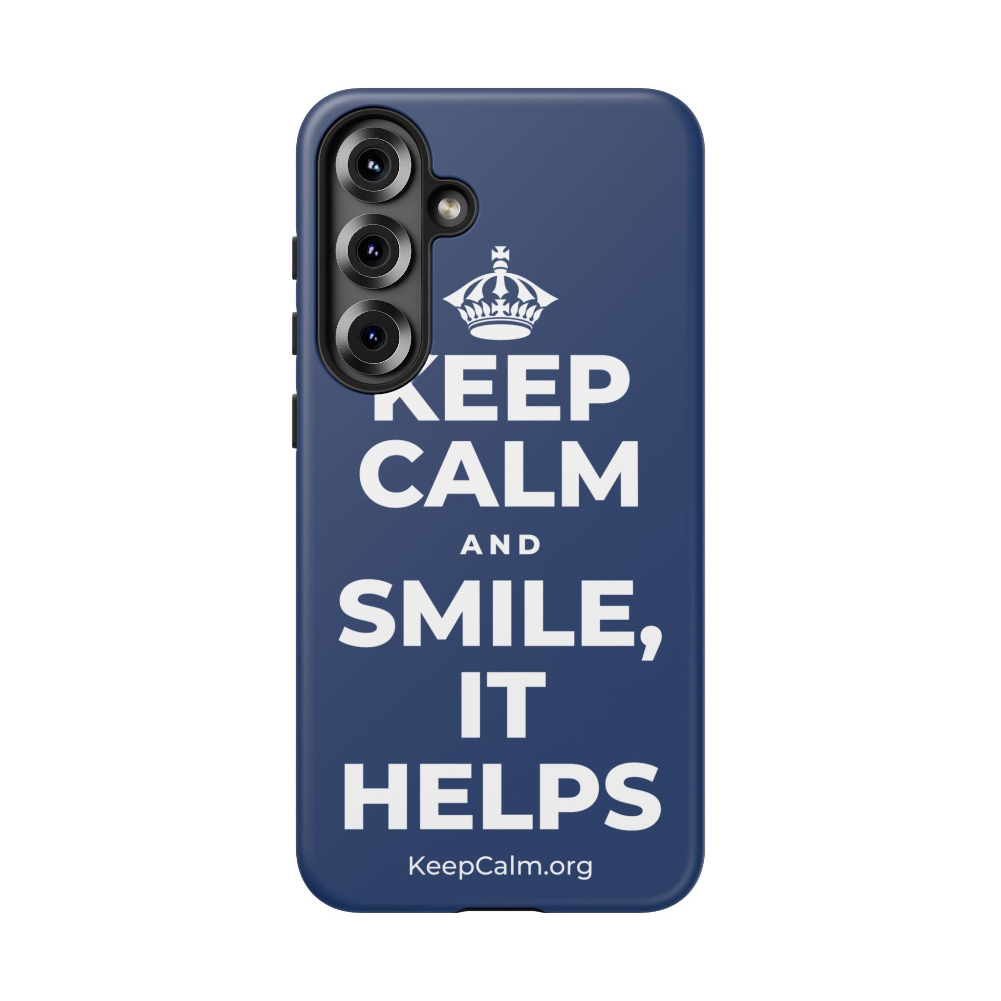 KEEP CALM AND SMILE, IT HELPS Phone Case
