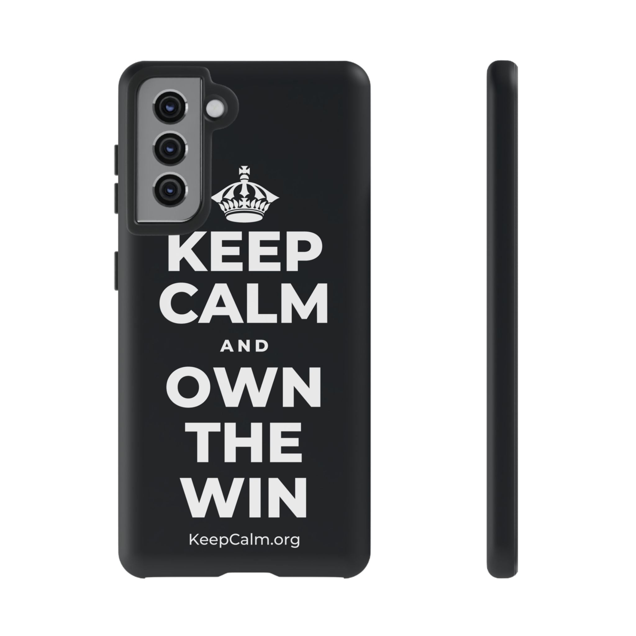KEEP CALM AND OWN THE WIN Phone Case (Dark)
