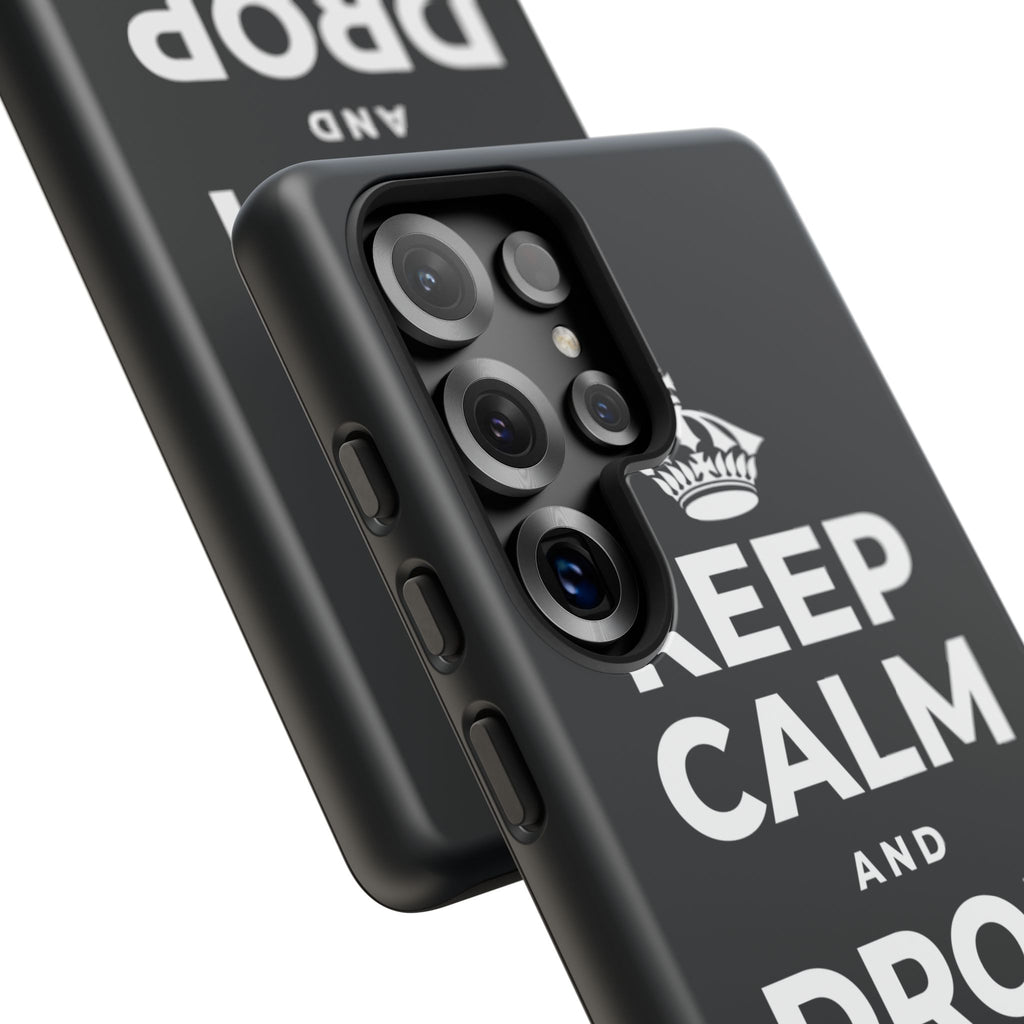 KEEP CALM AND DROP THE ROPE Phone Case (Dark)