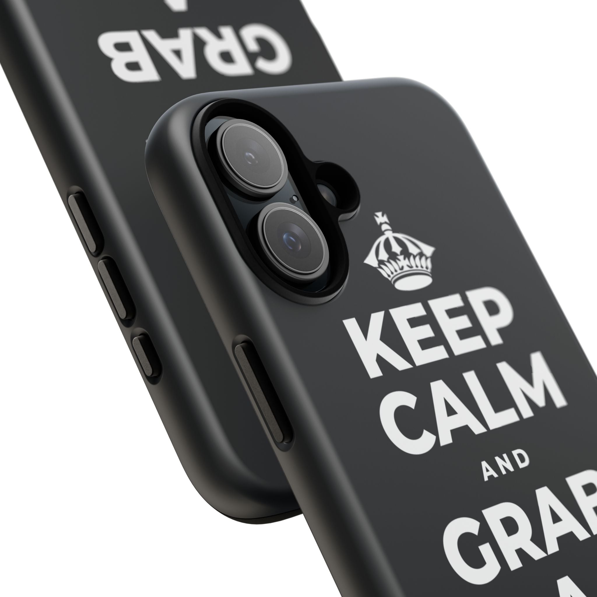 KEEP CALM AND GRAB A WARM DRINK Phone Case (Dark)