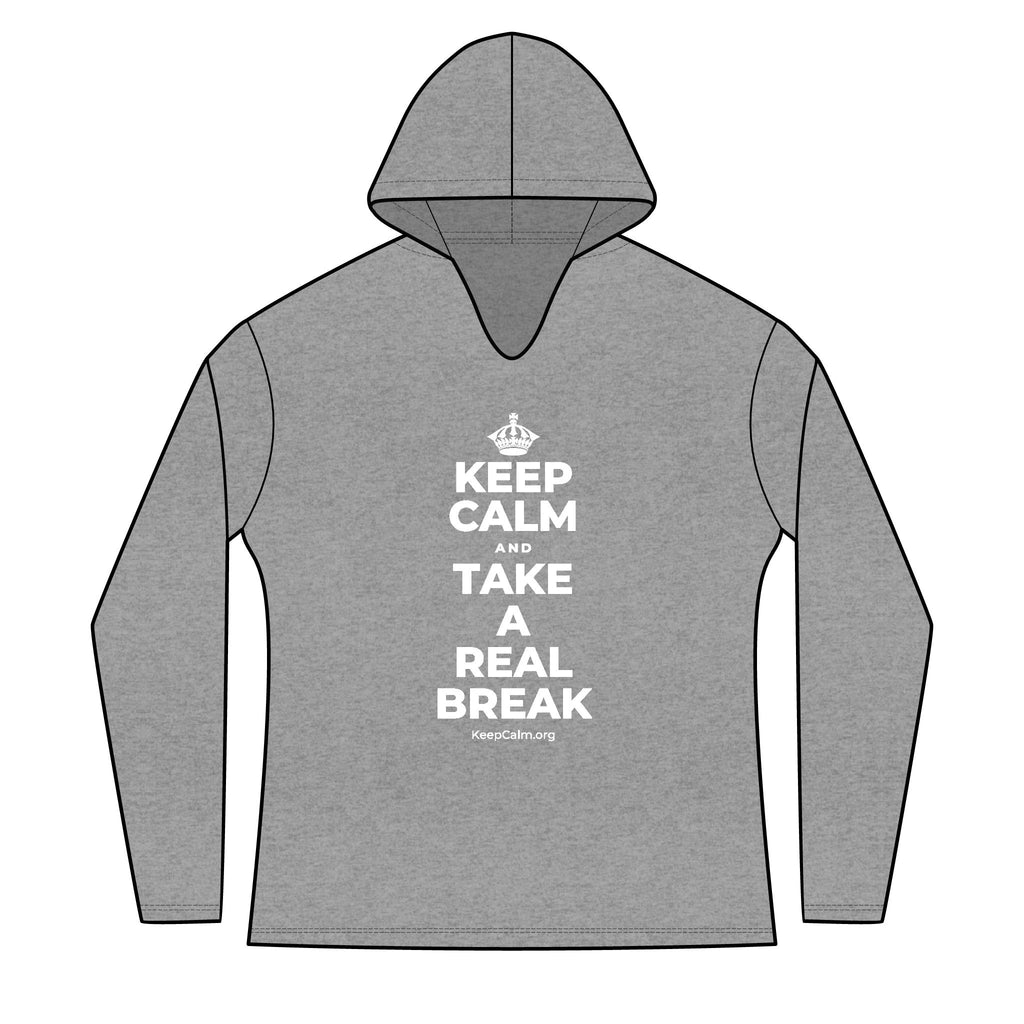 KEEP CALM AND TAKE A REAL BREAK Women's Long Sleeve Hoodie