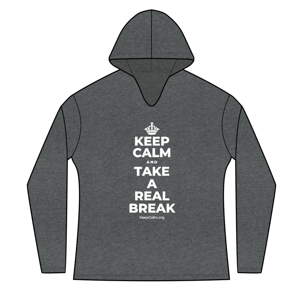 KEEP CALM AND TAKE A REAL BREAK Women's Long Sleeve Hoodie