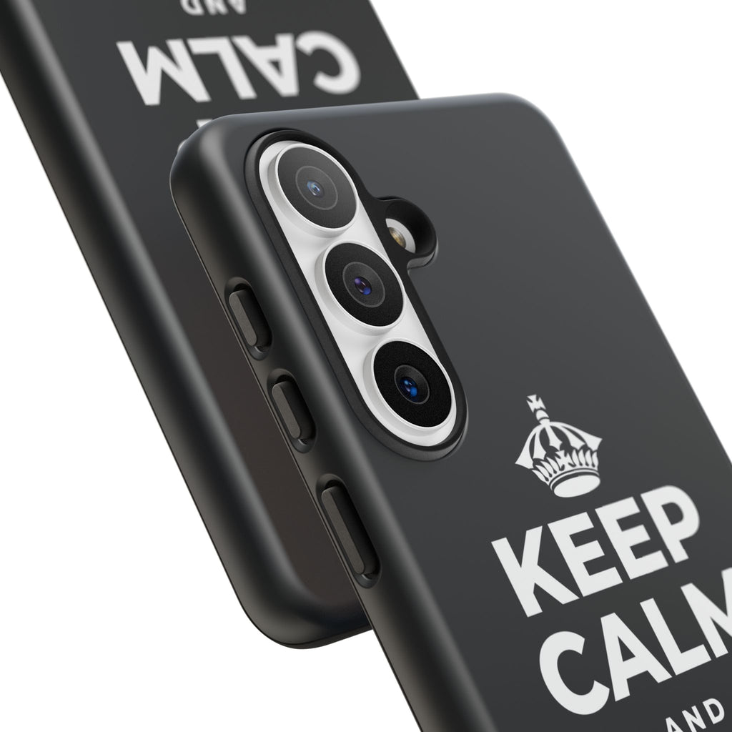 KEEP CALM AND BREATHE Phone Case (Dark)