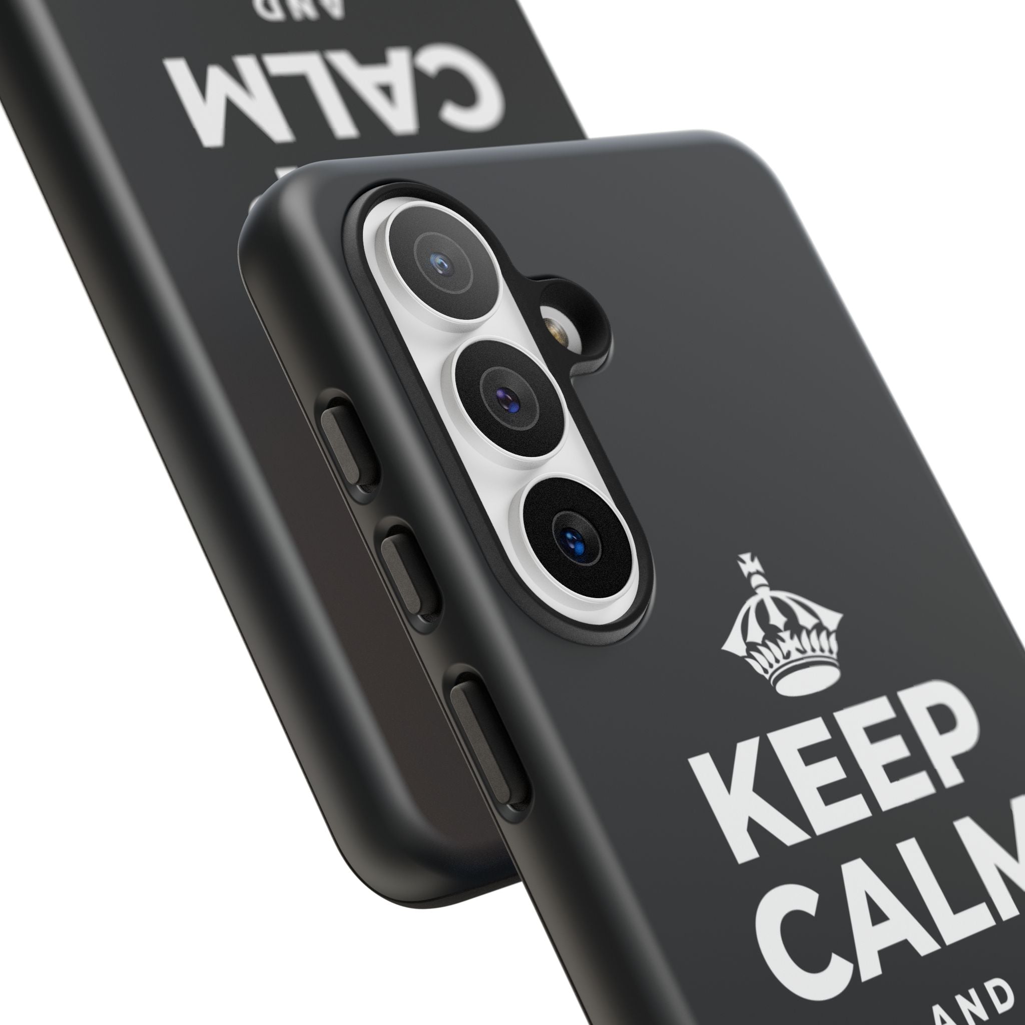 KEEP CALM AND BREATHE Phone Case (Dark)
